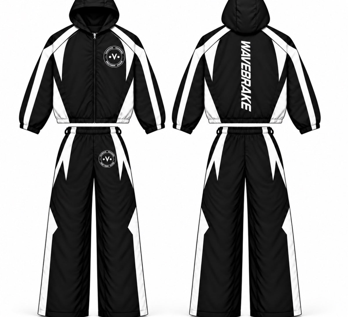 Wavebrake black&white set